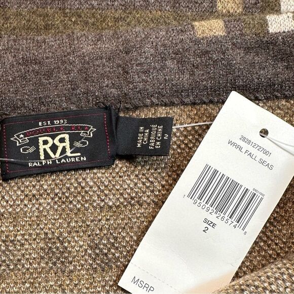 Ralph Lauren RRL Double RL Southwestern Ranch Rodeo Fringed Cashmere Knit Skirt - Picture 3 of 16